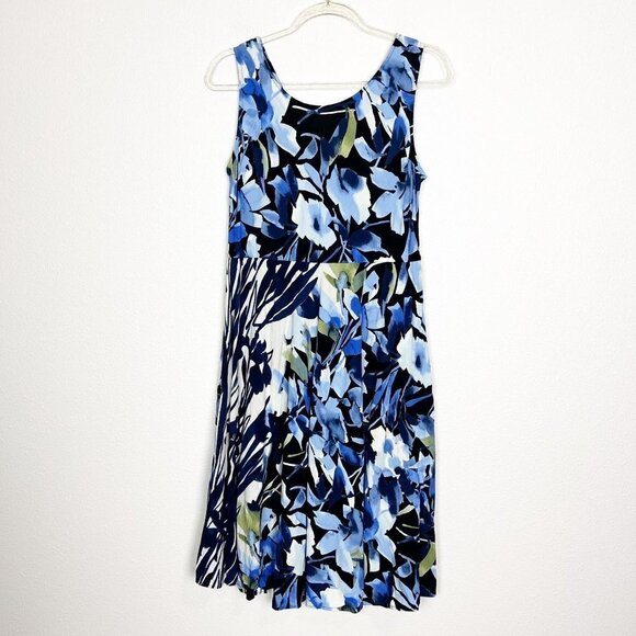 Jams World Hawaii Medium Starry Night Floral Sleeveless Rayon Midi Maxi Dress - Picture 1 of 11